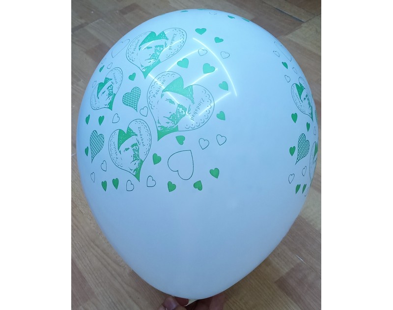 14th August Pakistan Independence Day Special 12 Inch Full Print Balloons 100 Pcs Pack