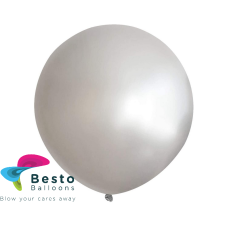Silver Latex Balloon 18 inch