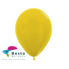 Dark Yellow Latex Balloon 9 inch