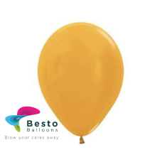 Golden Latex Balloon 9 inch