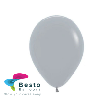 Silver Latex Balloon 9 inch