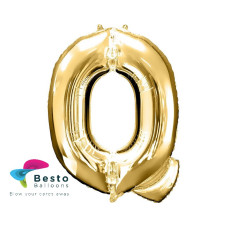 Golden Alphabet Foil Balloon "Q"