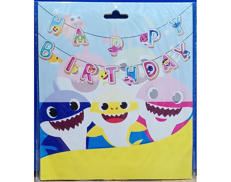 Baby Shark Happy Birthday Chain Small
