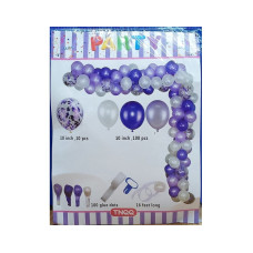 Purple And Purple Confetti DIY Balloon Garland Kit