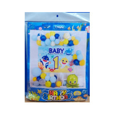 Baby Shark Theme Balloons Decoration Kit
