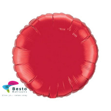 Red Circle Shape Foil Balloon