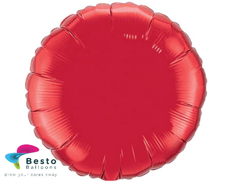 Red Circle Shape Foil Balloon