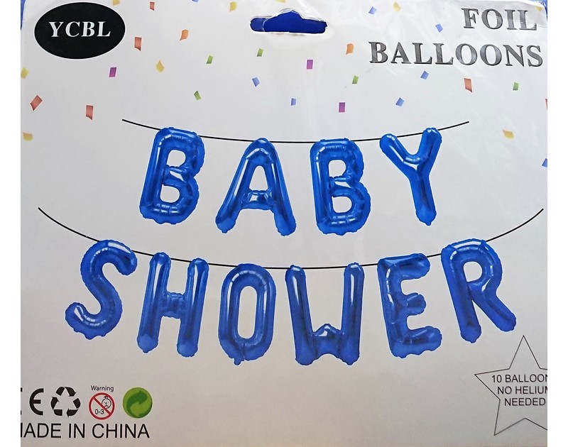 Baby Shower Alphabet Foil Balloons