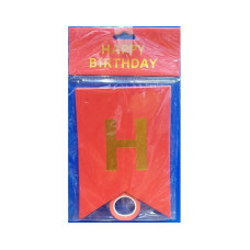 Happy Birthday Chain Red 