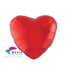 Red Heart Shape Foil Balloon