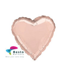 Rose Gold Heart Shape Foil Balloon