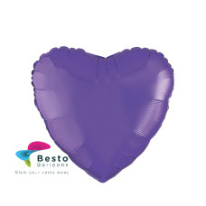 Purple Heart Shape Foil Balloon