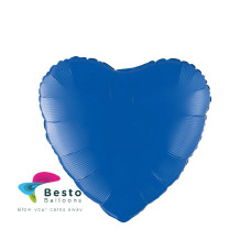Royal Blue Heart Shape Foil Balloon