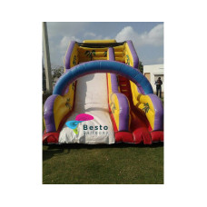 Yellow Inflatable Slides and Bouncing Combo Rental Service