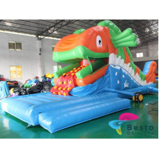 Fish Eater Inflatable Slides and Bouncing Combo