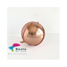 Rose Gold Orbz Metallic Foil Balloon 