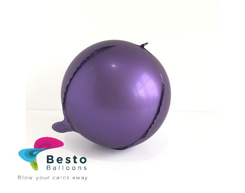 Purple Orbz Metallic Foil Balloon