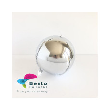 Silver Orbz Metallic Foil Balloon