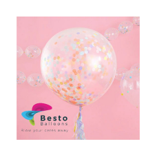 12 Inch Pastel Confetti Balloon
