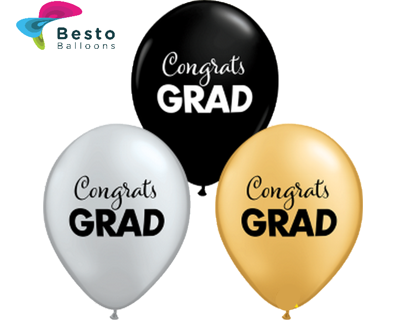 Customized Graduation Multicolor Double Side Print Balloons