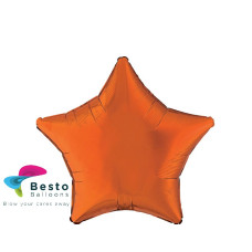 Orange Star Shape Foil Balloon
