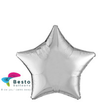 Silver Star Shape Foil Balloon