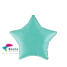 Turquoise Star Shape Foil Balloon