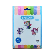 Unicorn Colorful Shaped Foil Balloon 1 Pcs Pack