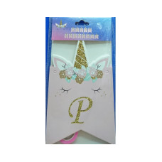 Unicorn Happy Birthday Chain Banner Small