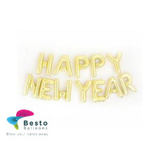 Happy New Year Golden Alphabet Foil Balloon