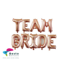 Team Bride Alphabets Foil Balloons Set