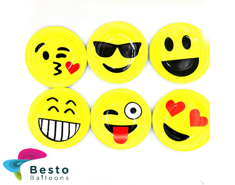 Emoji Paper Plates 10pc