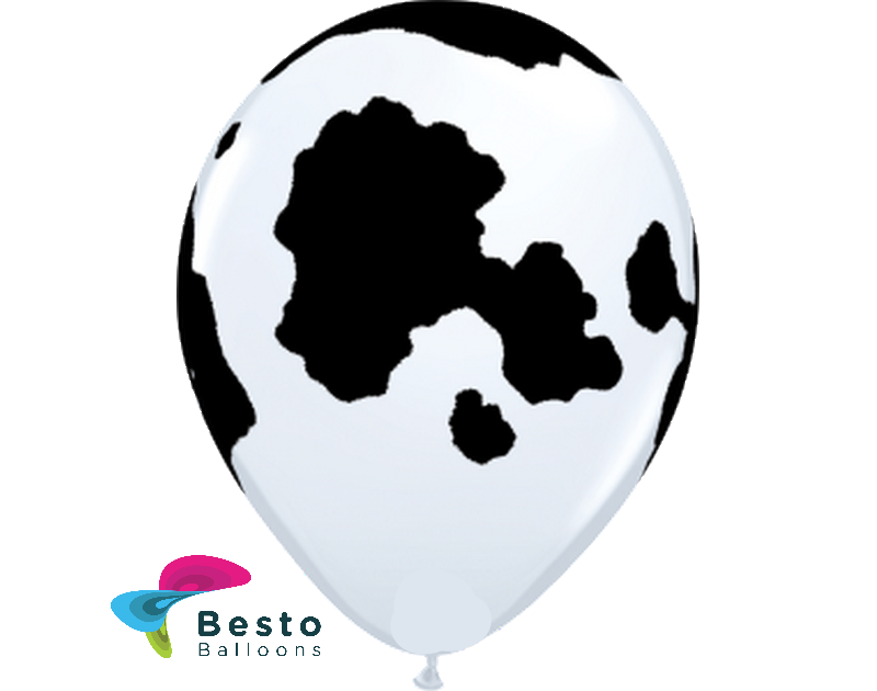 Customized Cow Full Print Balloons 12" 2.8g Heavy 100Pcs Pack