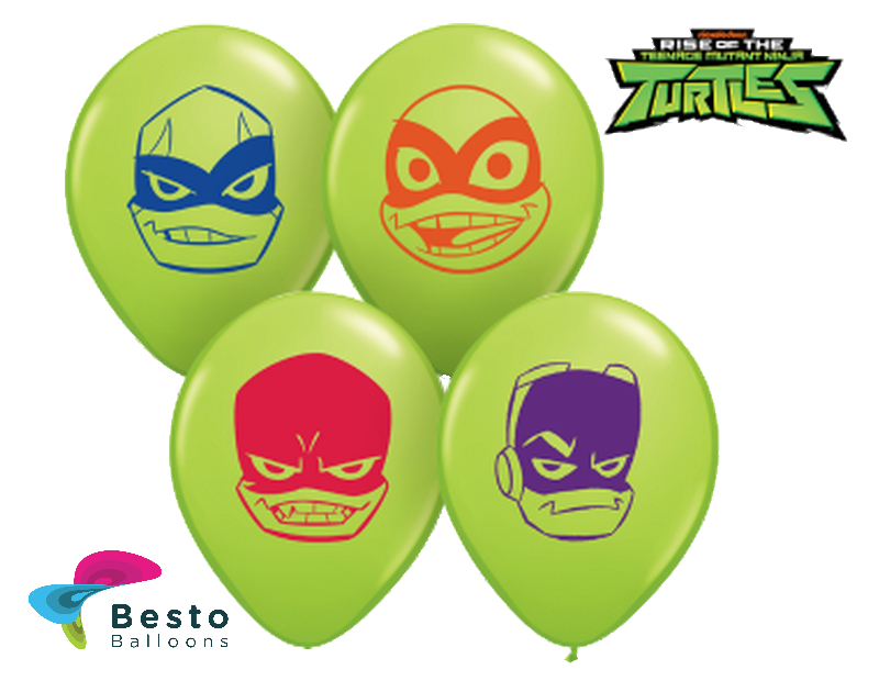 Customized Ninja Turtles Character Double Side Print Balloons (2)