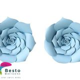 Blue Paper Flower