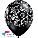 12" Full Print Latex Balloons Damask Print 100Pcs Pack