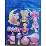 Its a Girl 3D Wall Decor Stickers