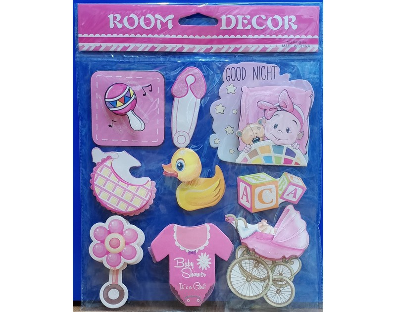 Its a Girl 3D Wall Decor Stickers duck