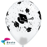 Customized White Graduation Double Side Print Balloons (2)