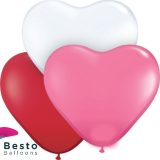Multicolor Heart Latex Balloon Happy Birthday Printed