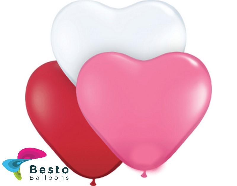 Multicolor Heart Latex Balloon Happy Birthday Printed