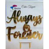 Always and Forever Wedding Cake Topper