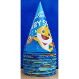 Baby Shark Birthday Caps 10Pcs Pack