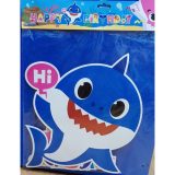 Baby Shark Happy Birthday Chain Large Blue