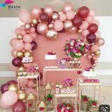 Modern Mauve Balloon Garland Decoration