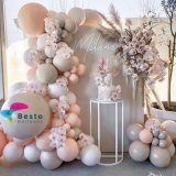 Glam Tan Balloon Garland Decoration