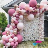 Floral and Mauve Balloon Garland Decoration