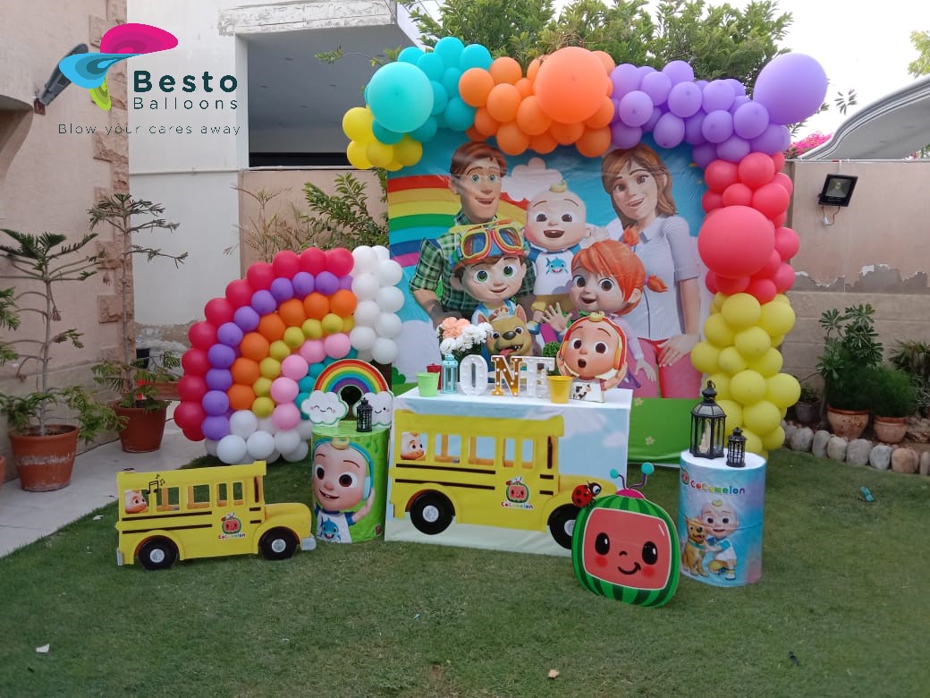 Cocomelon Theme Balloon Decoration