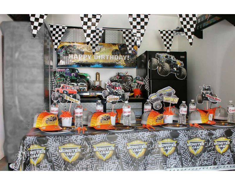 Monster Truck Theme Party Decoration