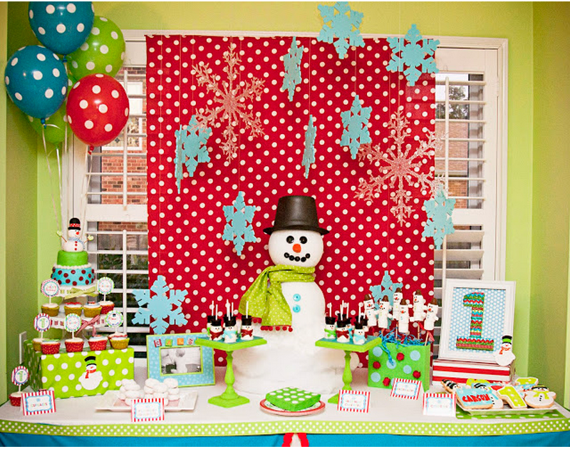 Snowman Theme Party Decoration